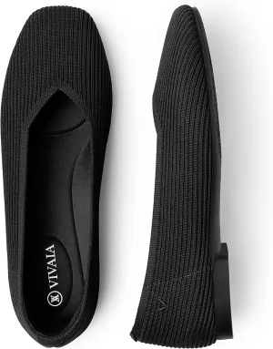 VIVAIA Margot 2.0 Women's Casual Flats Slip on Washable Ballet Flats Shoes Comfortable Square-Toe Style