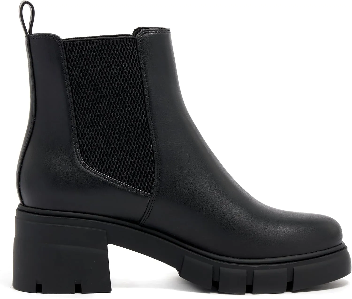 vodvob Women's Chelsea Boots Elastic Fashion Platform Ankle Booties Chunky Block Heel Boots