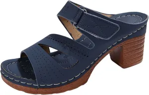 Wedges Heels For Women Vacation Womens Hiking Shoes Slip-On Wide Arch Support Flip Flops Open Toe Sandals