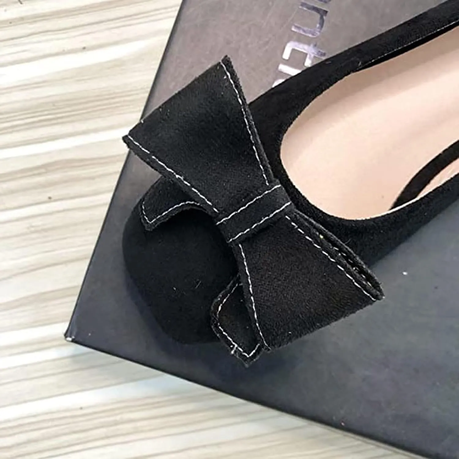 WENJIAZHIZHI Women's Flats Shoes for Women Dressy Comfortable Memory Foam Square Toe Slip-On Casual Ballet Flats Dress Shoes