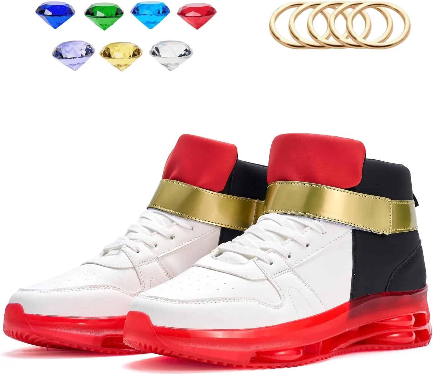 White Black Sneakers for Men Women Walking Fashion Shoes