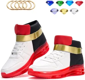 White Black Sneakers for Men Women Walking Fashion Shoes
