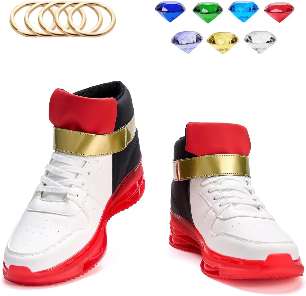 White Black Sneakers for Men Women Walking Fashion Shoes