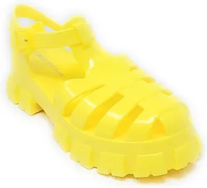 Wild Diva Women's Caged Chunky Heel Caged Jelly Sandals Paree-01