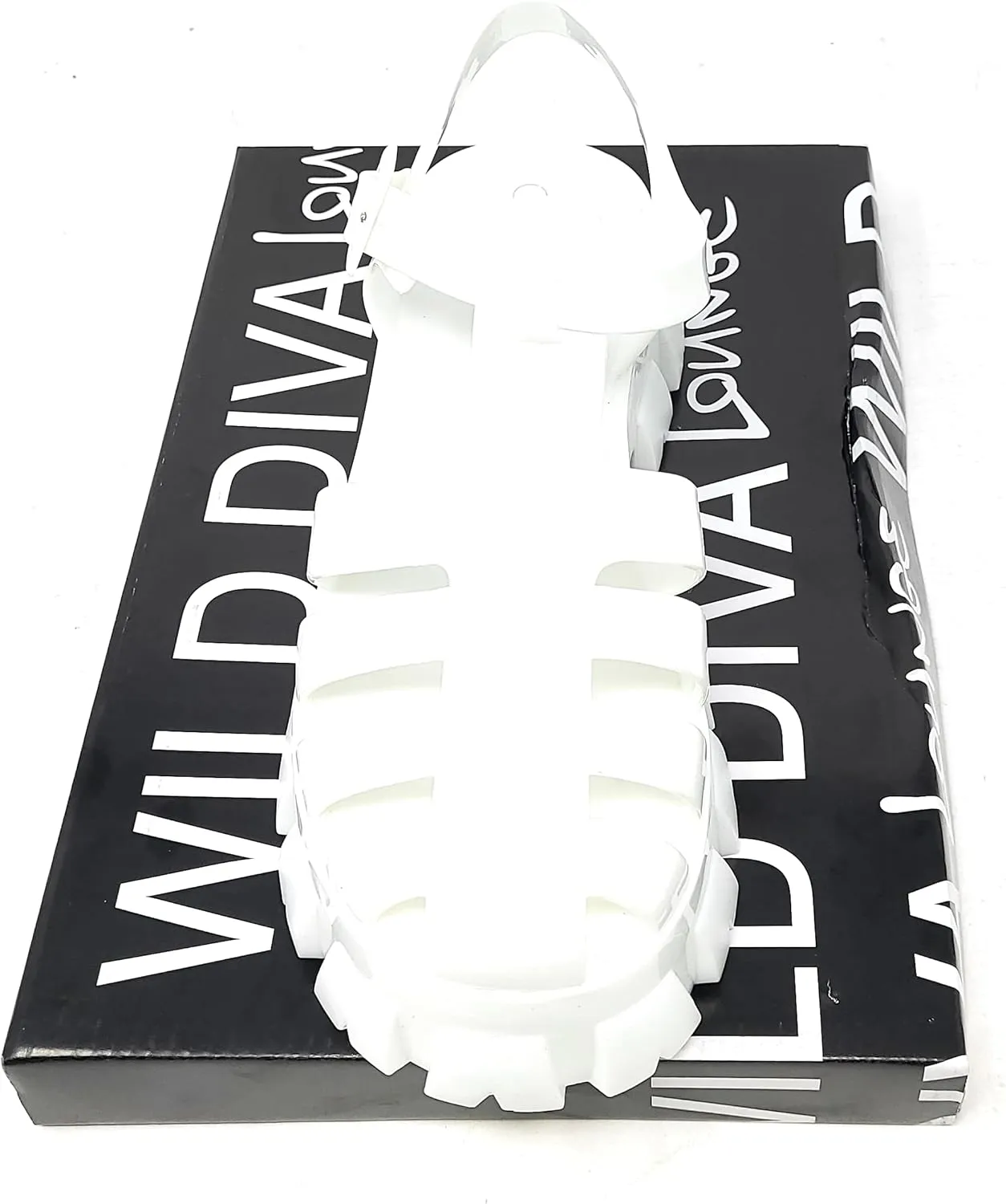 Wild Diva Women's Caged Chunky Heel Caged Jelly Sandals Paree-01
