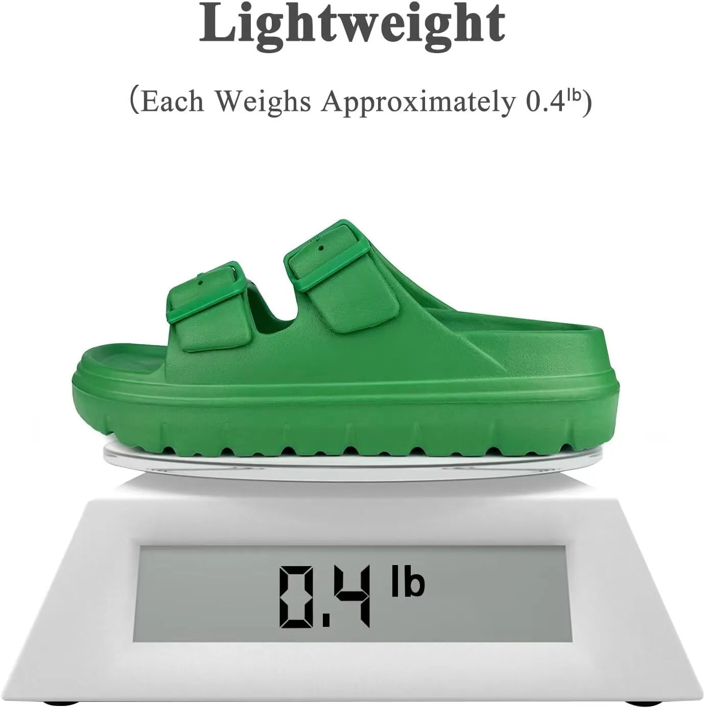 Women Platform Sandals with Arch Support, Adjusetable Buckles Chunky Eva Slides for Woman, Comfortable Lightweight Summer Sandal for Beach,Walking,Sandalias de Plataforma Para Mujer