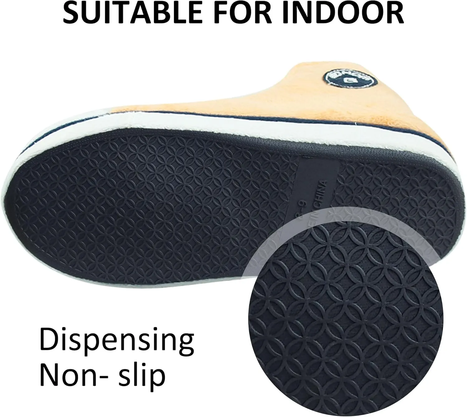 Women Warm Indoor Slipper Boots Women's Winter Anti-Slip Ankle Booties Slip On Fur Lined House Shoe