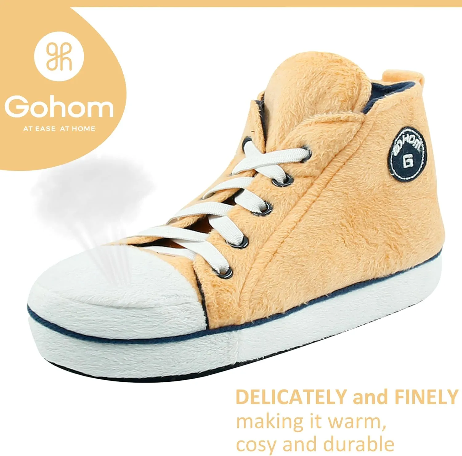 Women Warm Indoor Slipper Boots Women's Winter Anti-Slip Ankle Booties Slip On Fur Lined House Shoe