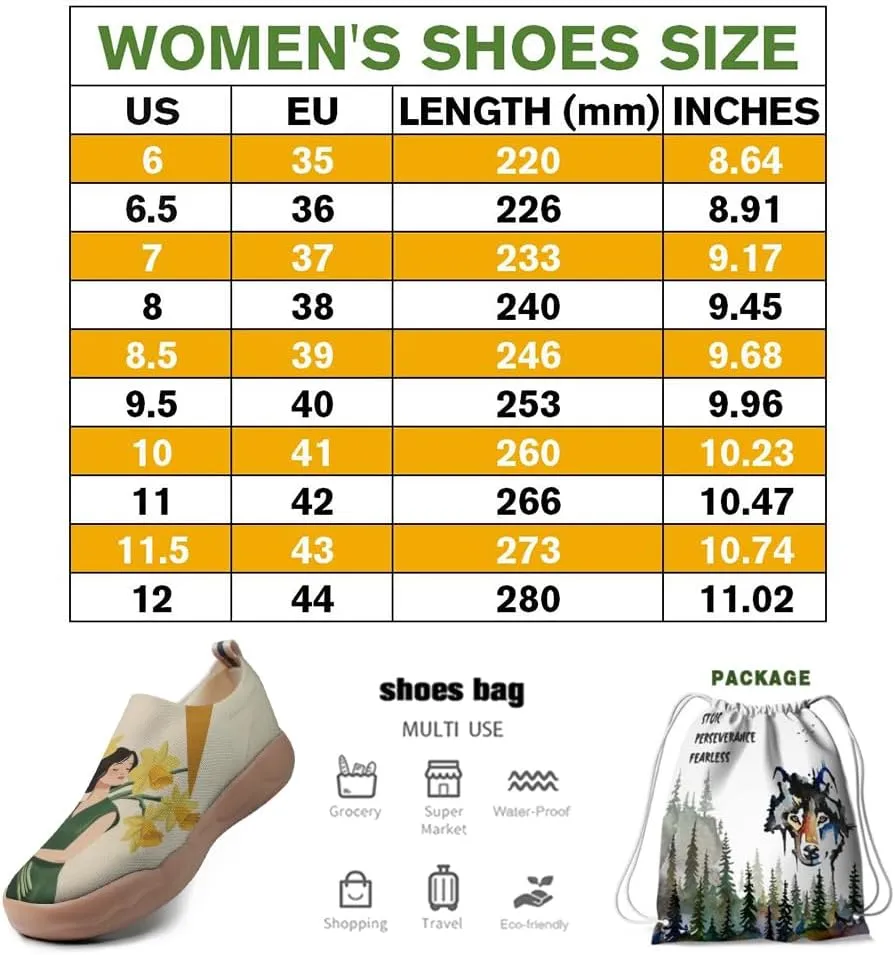 Women's Blossom Slip On Soft Shoes Colorful Comfortable Lightweight Art Travel Sneakers Casual Vibrant Floral Everyday Loafers