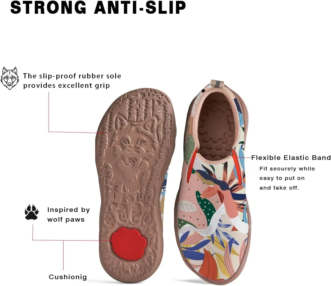 Women's Canvas Travel Shoes Slip-On Casual Loafers Lightweight Comfort Animal Art Painted Ladies Fashion Sneakers