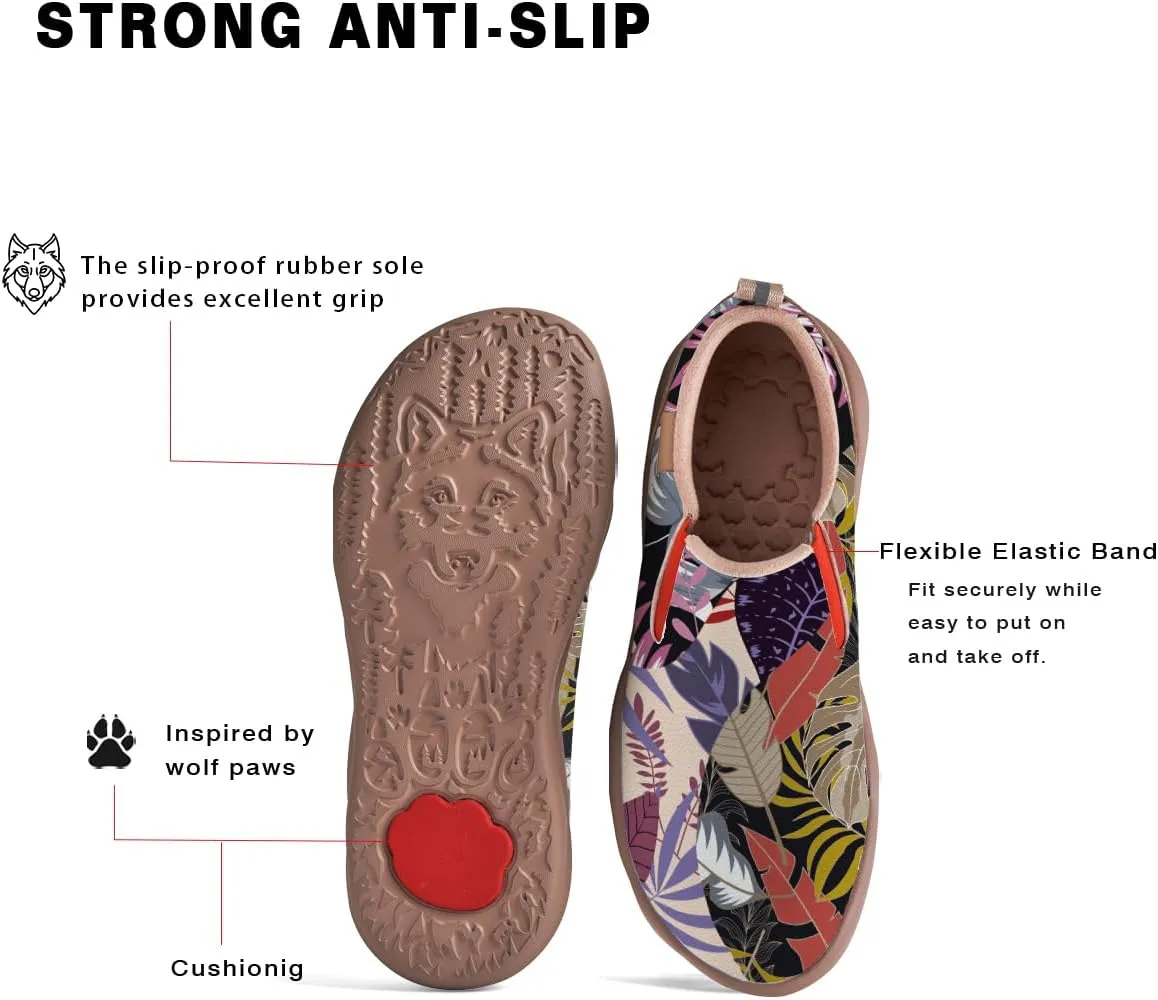 Women's Canvas Travel Shoes Slip-On Casual Loafers Lightweight Comfort Animal Art Painted Ladies Fashion Sneakers