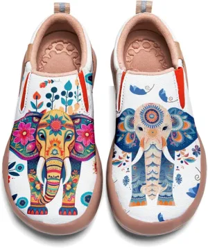 Womens Comfort Animal Painted Loafers - Travel Shoes Slip On Lightweight Casual Walking