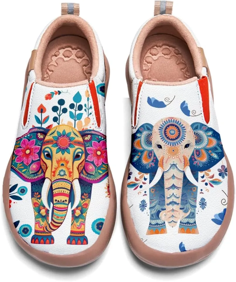 Womens Comfort Animal Painted Loafers - Travel Shoes Slip On Lightweight Casual Walking