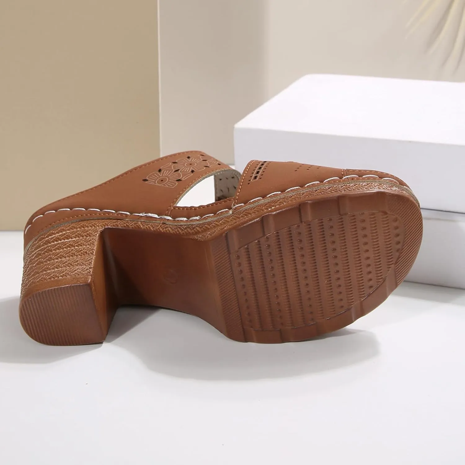 Women's Heeled Sandals Slides Sandal for Women Comfortable Open Toe Party Wedding Dress Shoes for Women Dressy