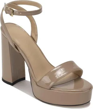 Women's High Heel Sandals Platform Open Toe Ankle Strap Block Heel Sandals 6 Inch Buckle Adjustable Evening Dress Party Wedding High Heel Sandals Round Toe Platform Dress Sandals