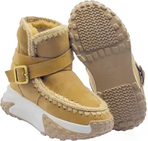 Womens Hiking Snow Winter Boots Work Ankle Boots for Women Comfortable Warm Fur Boots for Backpacking