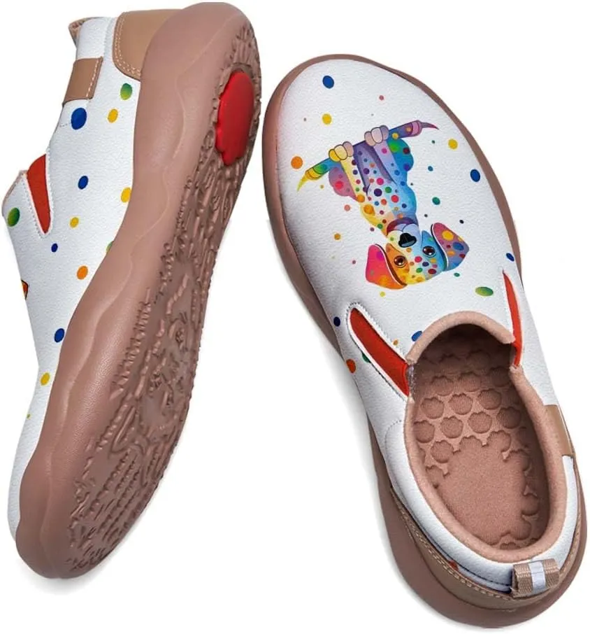 Womens Loafers Comfortable Travel Shoes Slip Ons Walking Lightweight Ladies Cartoon Animal Painted Sneaker