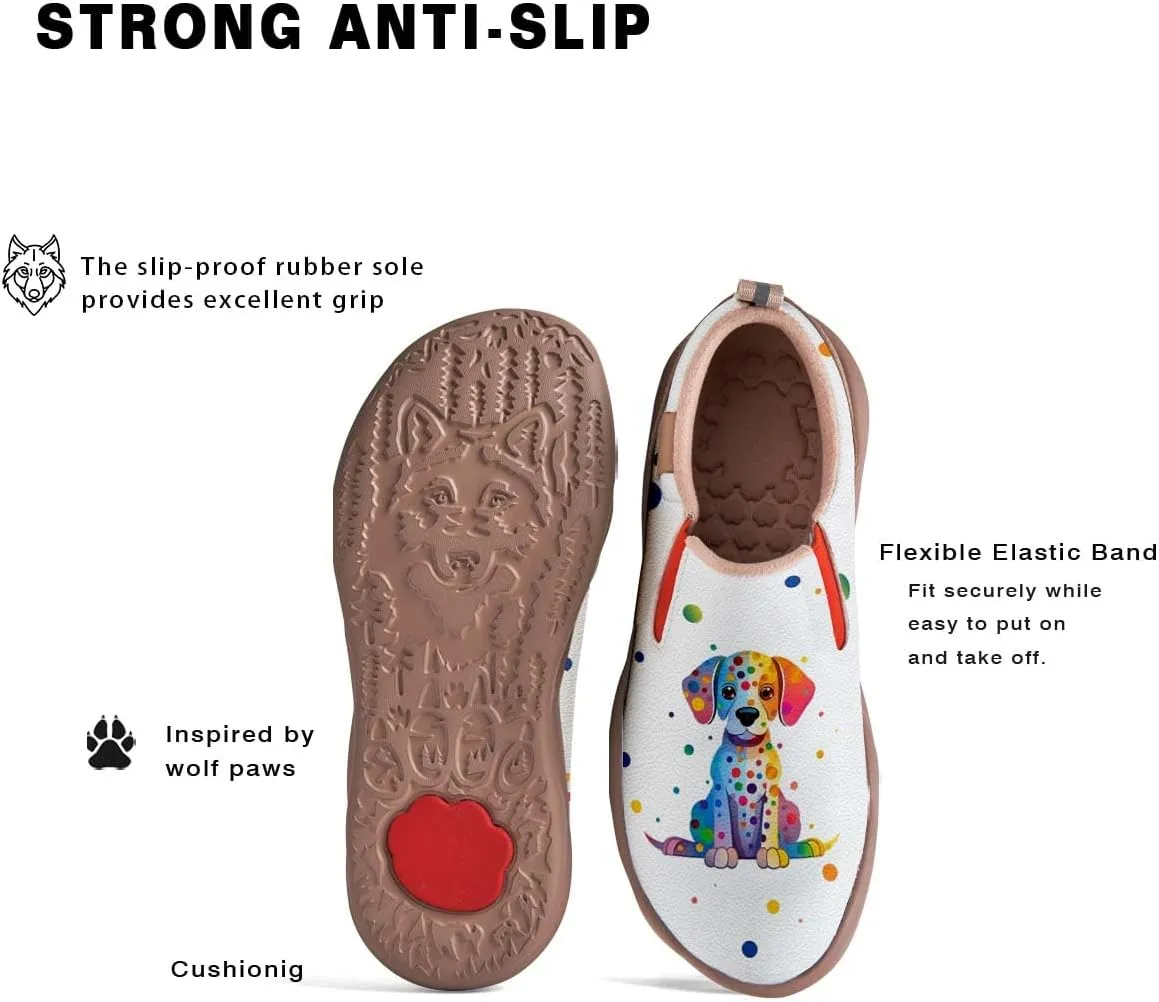 Womens Loafers Comfortable Travel Shoes Slip Ons Walking Lightweight Ladies Cartoon Animal Painted Sneaker