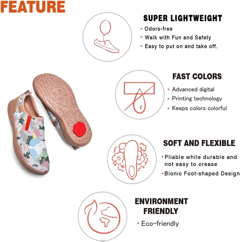 Women's Loafers Painted Travel Shoes Slip On Walking Shoes Casual Lightweight Comfort Fashion Sneaker