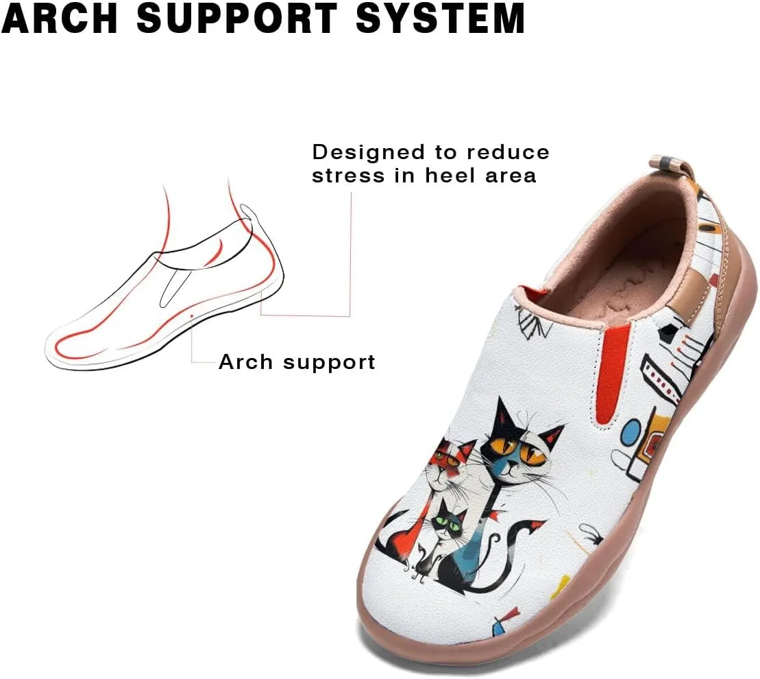 Women's Loafers Shoes Travel Casual Cartoon Animals Art Painted Slip On Lightweight Comfort Ladies Fashion Sneakers