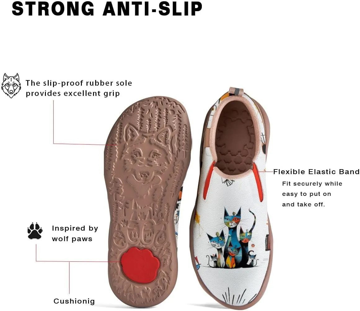 Women's Loafers Shoes Travel Casual Cartoon Animals Art Painted Slip On Lightweight Comfort Ladies Fashion Sneakers