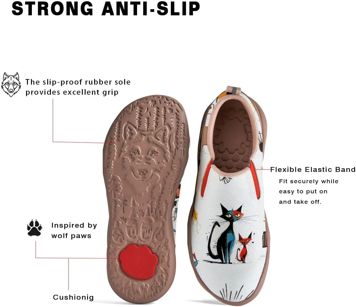 Women's Loafers Shoes Travel Casual Cartoon Animals Art Painted Slip On Lightweight Comfort Ladies Fashion Sneakers