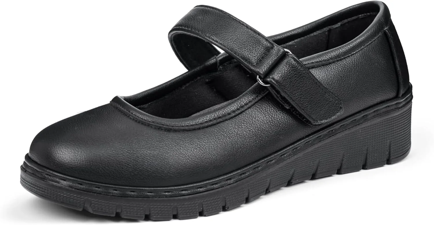 Women’s Mary Jane Shoes for Bunions Comfortable Orthotic Dress Shoes Non-Slip Orthopedic Work Shoes
