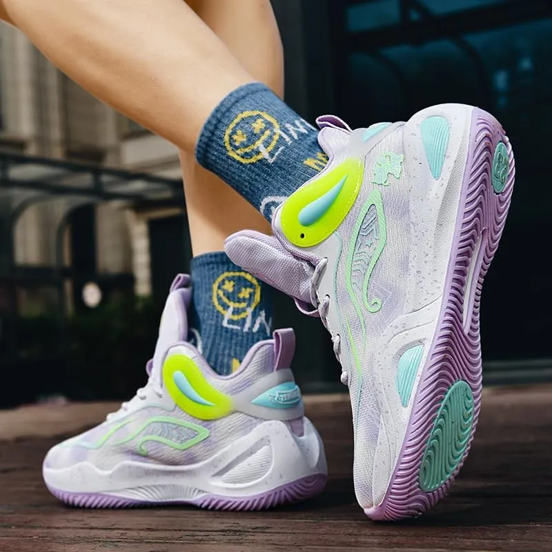 Womens Mens Basketball Shoes Fashion Breathable Athletic Sneakers Lightweight Non Slip Outdoor Sport Volleyball Shoe