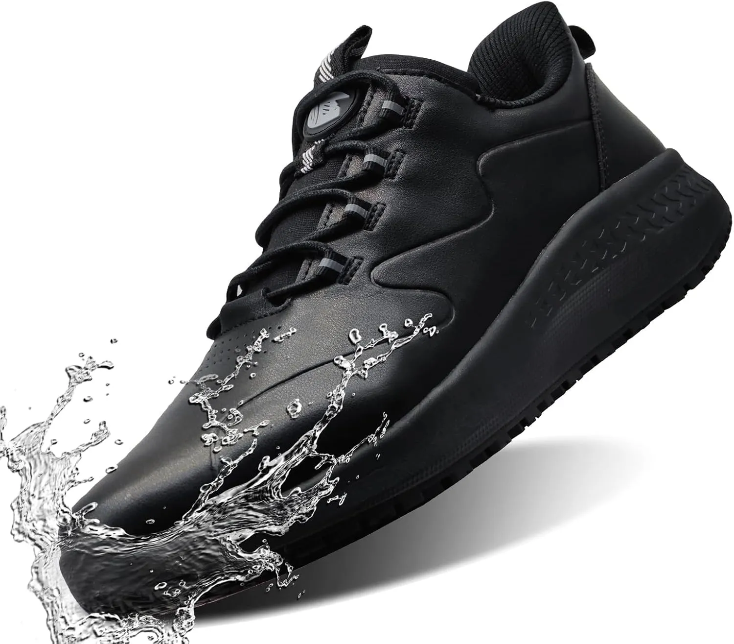 Women's Non Slip Work Shoes Slip Resistant Waterproof Chef Shoe for Women Working in Kitchen Restaurant Food Service Slip-On Design Walking Sneakers Zapatos Trabajo