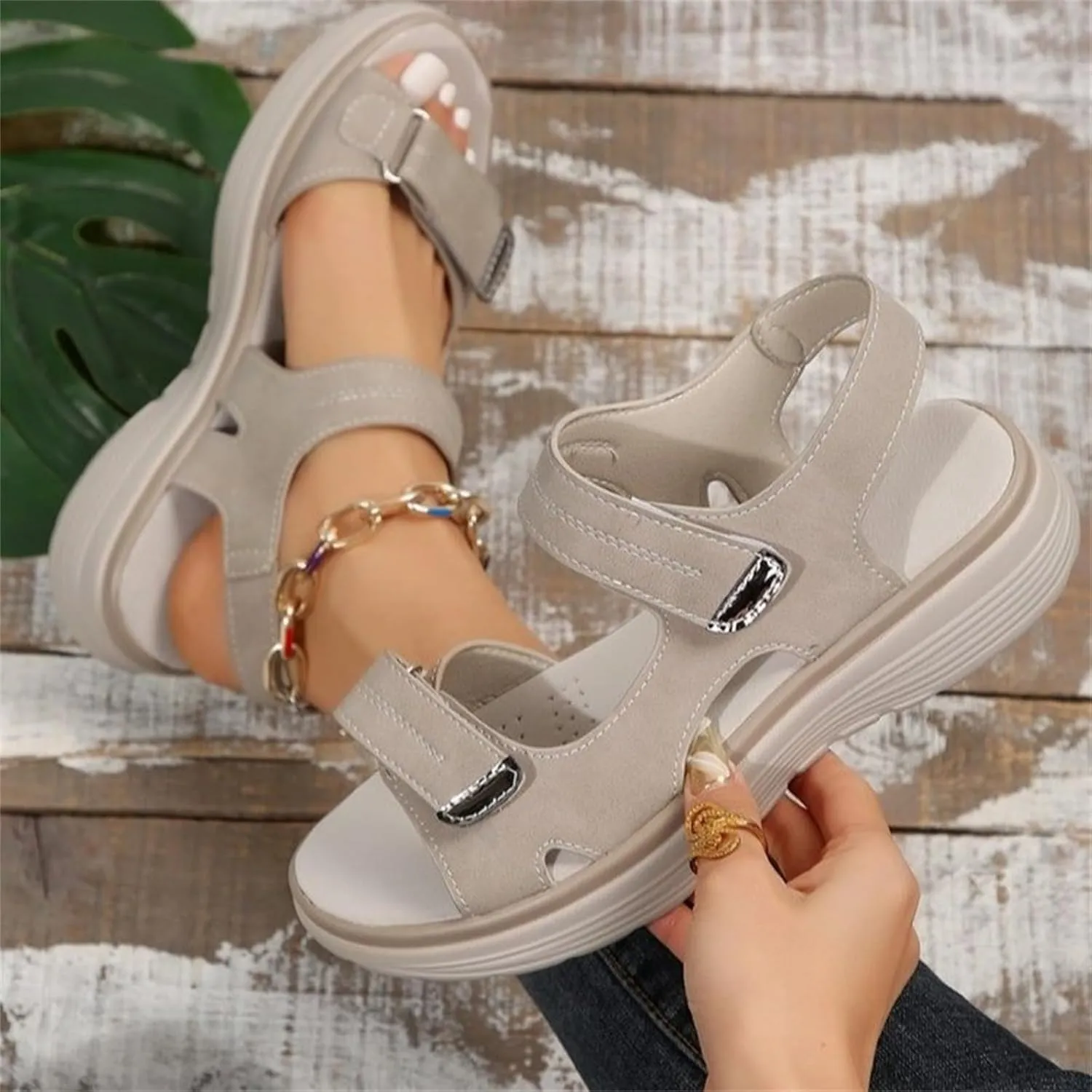 Womens Orthopedic Walking Sandals Open Toe Comfort Beach Flat Slides Sandals with Soft Cushion Foam Ladies Outdoor Sport Athletic Hiking Sandal