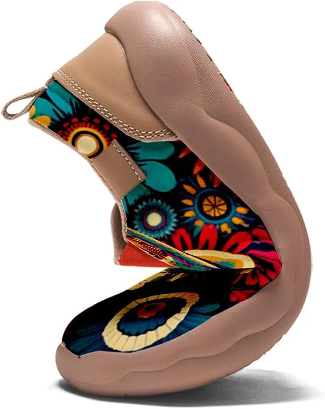 Women's Painted Travel Shoes Casual Slip On Comfortable Walking Loafers