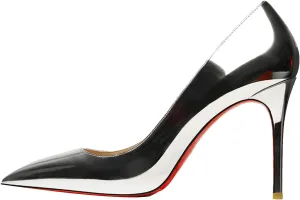 Women's Red Bottom Heels, Star Style Leather Party Pumps