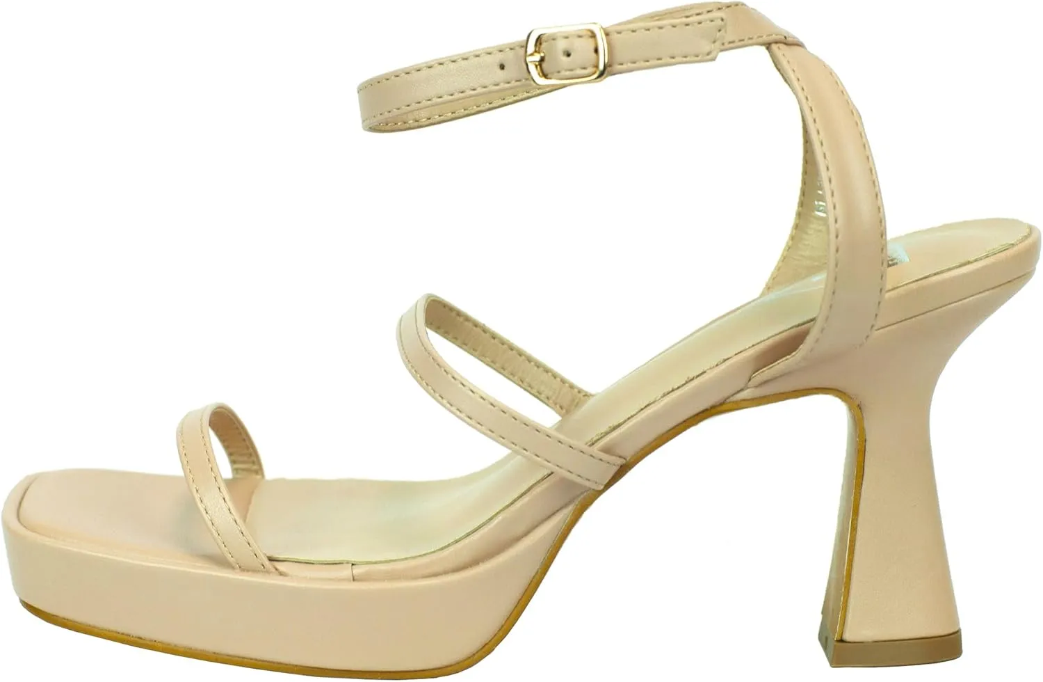 Women's Sandals Chunky High Heels Platform Buckle Straps Adult