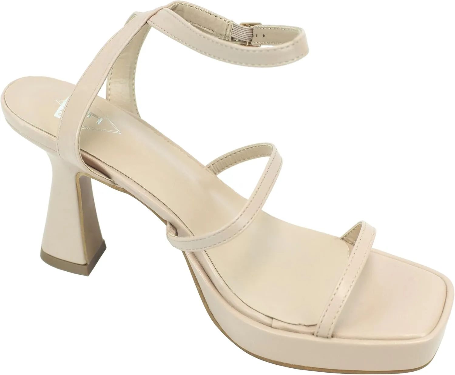 Women's Sandals Chunky High Heels Platform Buckle Straps Adult