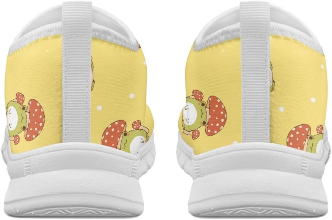 Women's Slip on Sneakers Casual Shoes Loafers Non Slip Breathable Comfortable Walking Sneakers Gifts for Women Girls White Sole Size 5.5-11.5