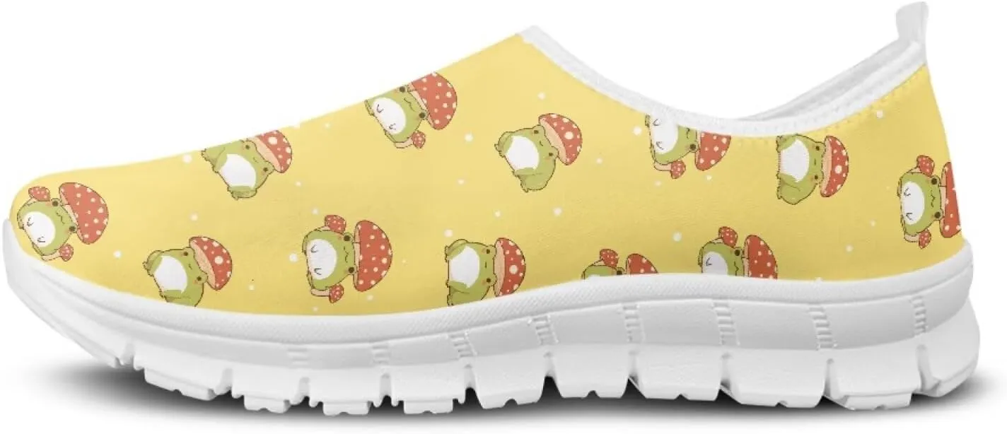 Women's Slip on Sneakers Casual Shoes Loafers Non Slip Breathable Comfortable Walking Sneakers Gifts for Women Girls White Sole Size 5.5-11.5