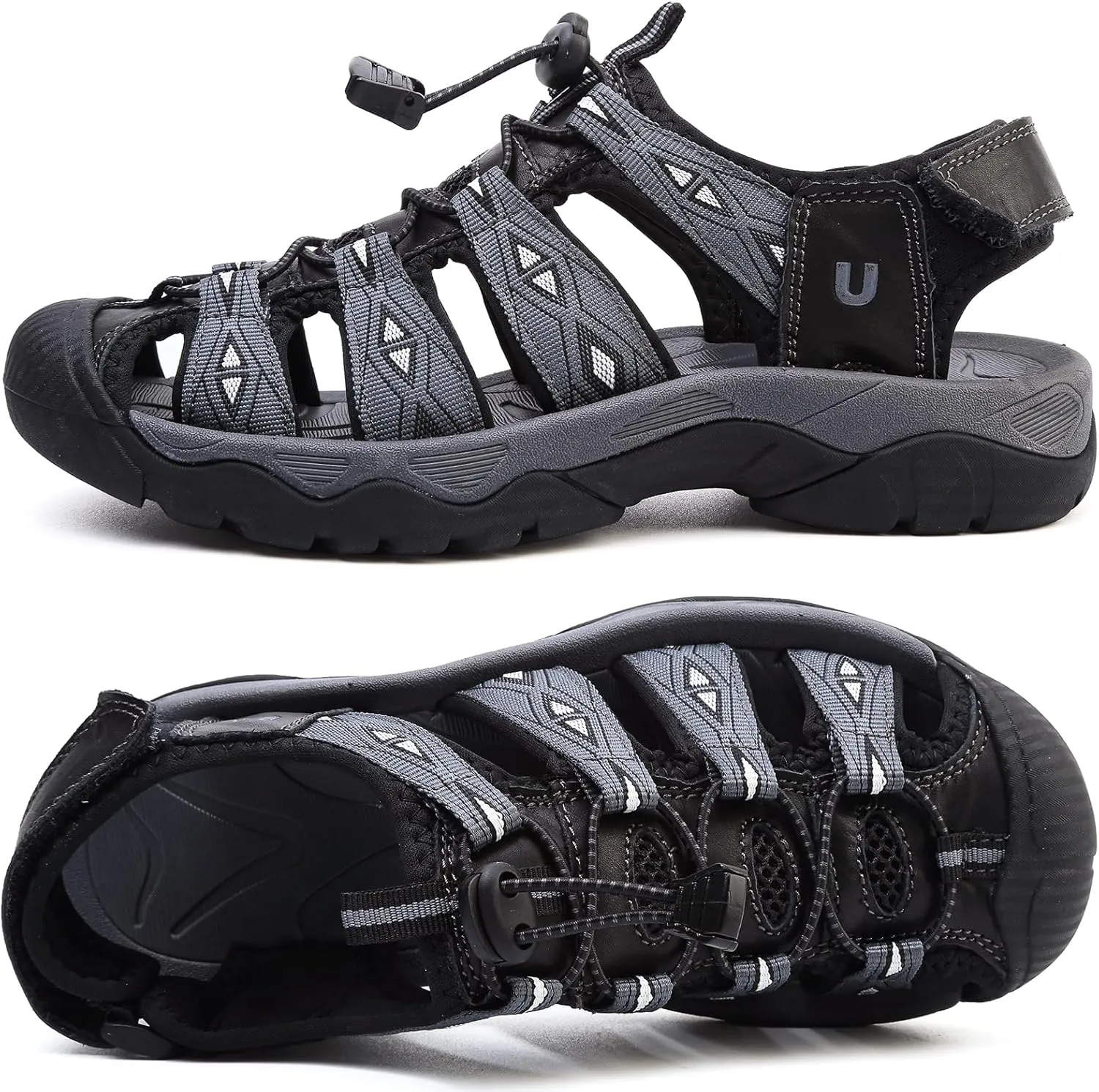 Women's Sport Hiking Sandals Closed Toe Summer Outdoor Athletic Walking Sandal Adventure Lightweight Comfortable Beach Sandals Water Shoes