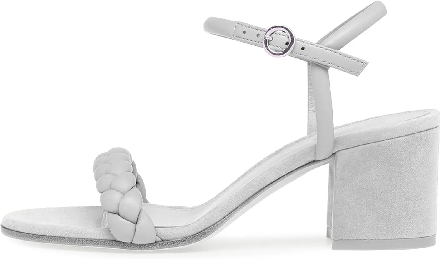 Women's Strappy Heels Sandals Open Toe Low Heel Chunky High Sandal Fashion Braided Ankle Strap Daily Party Wedding Dress Pumps Shoes
