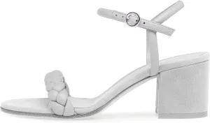 Women's Strappy Heels Sandals Open Toe Low Heel Chunky High Sandal Fashion Braided Ankle Strap Daily Party Wedding Dress Pumps Shoes