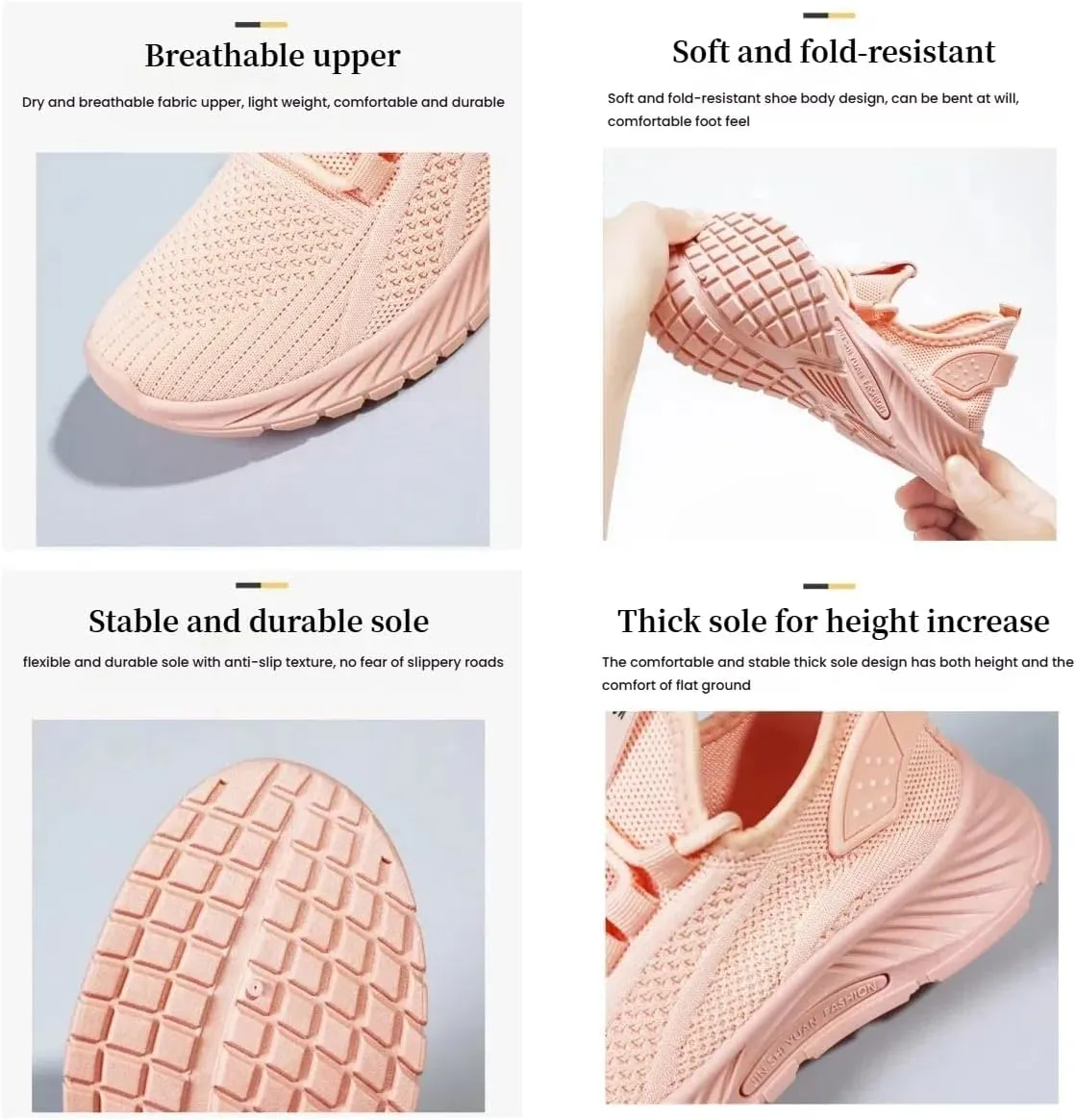 Women's Walking Running Shoes Ultra Lightweight Breathable No-Slip Mesh Fashion Athletic Shoes Workout Casual Sports Sneaker