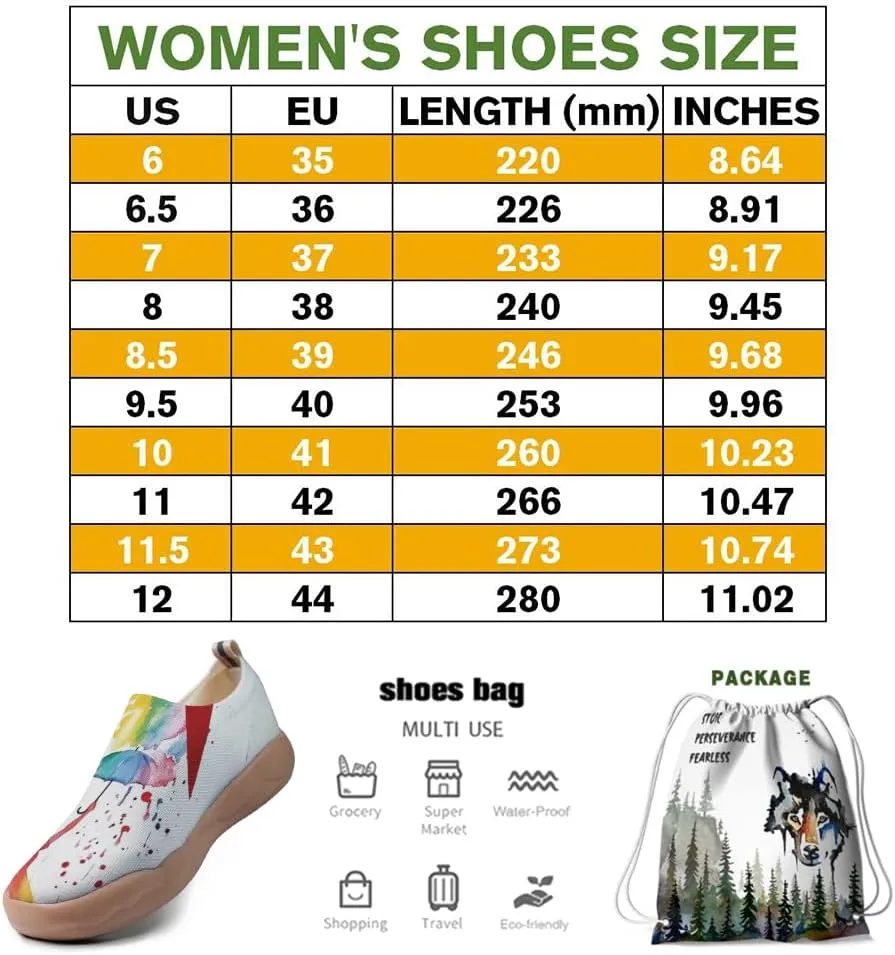 Women's Watercolor Artistic Slip On Travel Shoes Colorful Knitted Breathable Sneakers Lightweight Daily Casual Summer Loafers