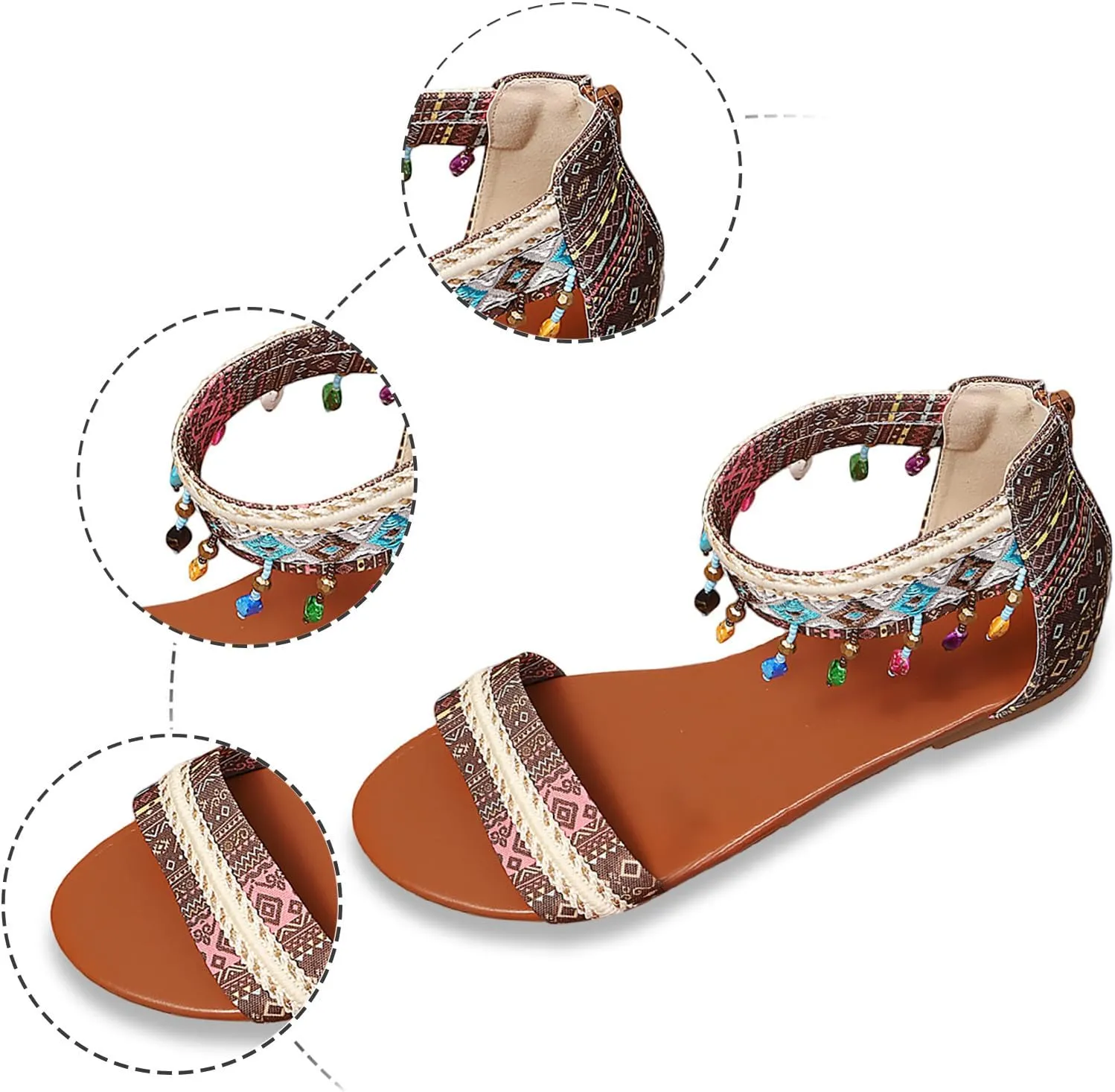 Womens Wide Sandals Cute Beach Wedding Shoes With Arch Support Lightweight Leather Slide On Shoes Women Platform Slides